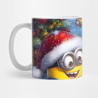 Merry Minions: Festive Christmas Art Prints Featuring Whimsical Minion Designs for a Joyful Holiday Celebration! Mug